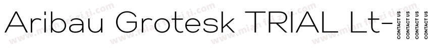 Aribau Grotesk TRIAL Lt字体转换